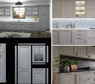 عکس شاخص سه تصویر کابینت نئوکلاسیک ممبران طوسی، کابینت نئوکلاسیک کرم و پز