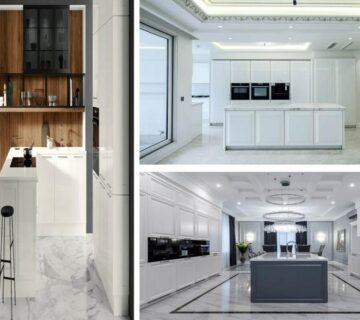 کابینت پولیشی سفید در طراحی های مختلف