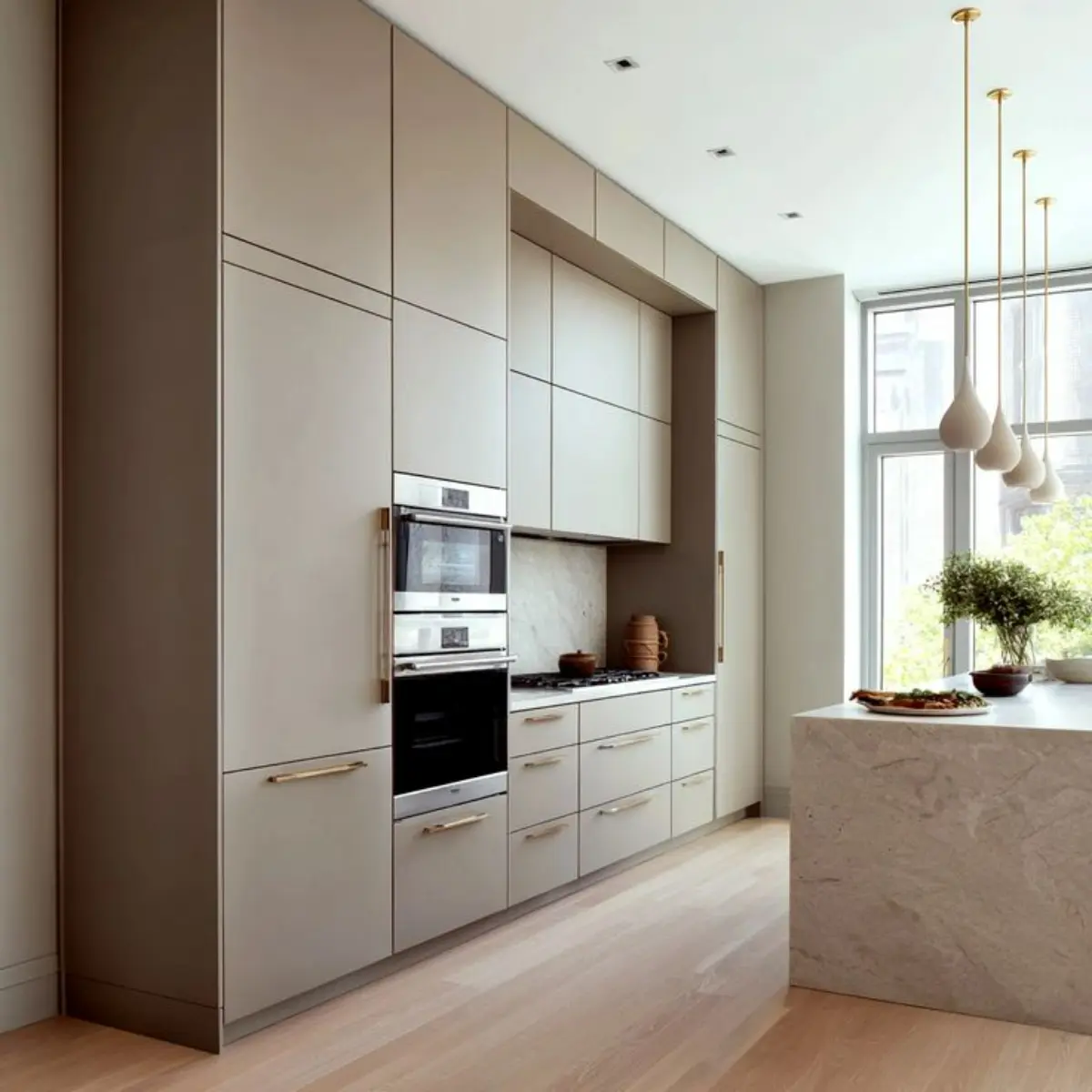 کابینت کمدی مدرن ام دی اف کرم