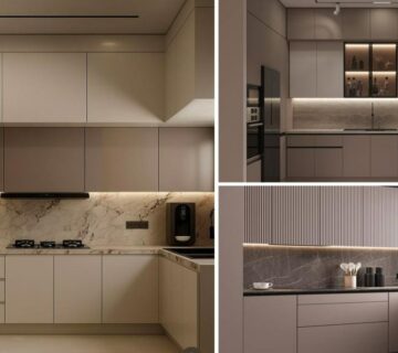 تصویر شاخص سه مدل کابینت آشپزخانه مدرن کرم، سفید و بژ