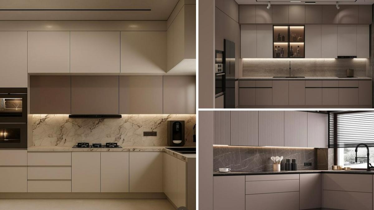 تصویر شاخص سه مدل کابینت آشپزخانه مدرن کرم، سفید و بژ