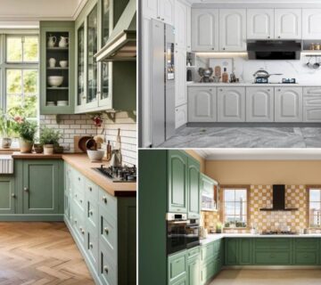 تصویر شاخص معایب کابینت ممبران نئوکلاسیک سبز و سفید